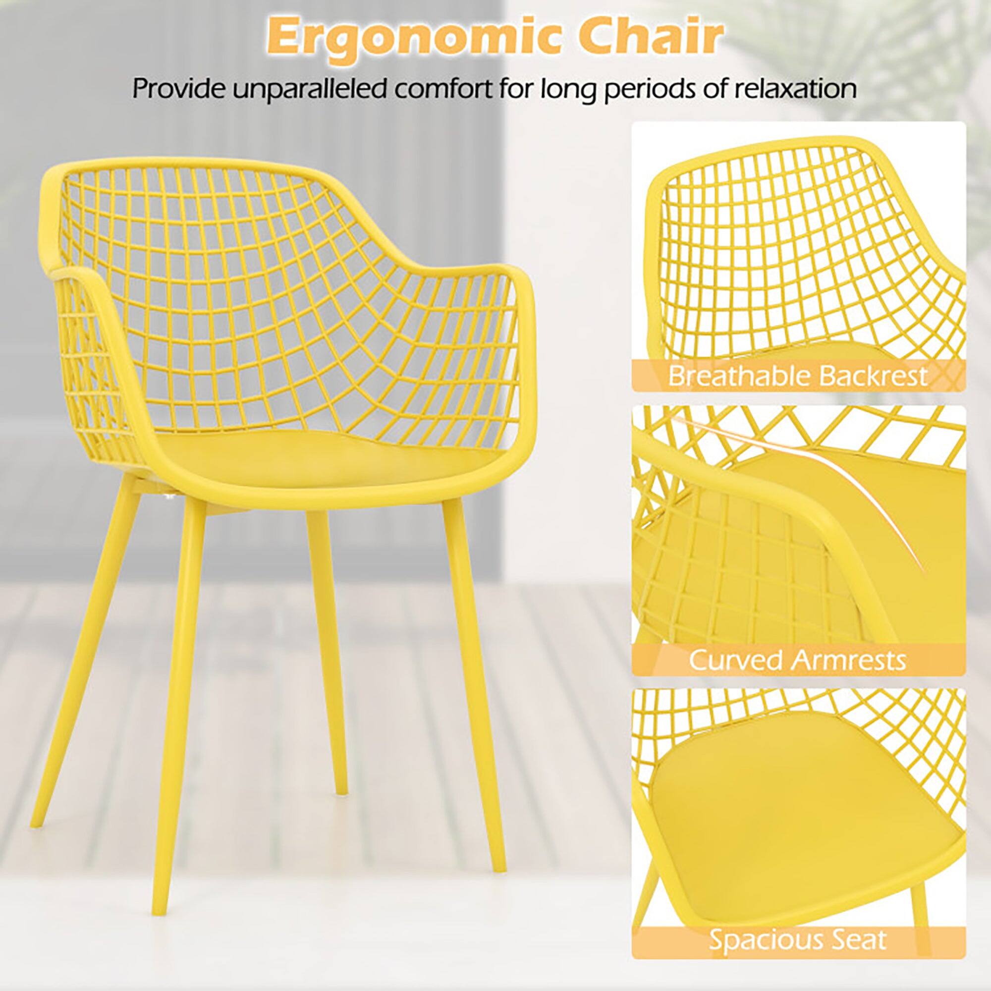 Ergonomic Chair  
Provide unparalleled comfort for long periods of relaxation  
Breathable Backrest  
Curved Armrests  
Spacious Seat