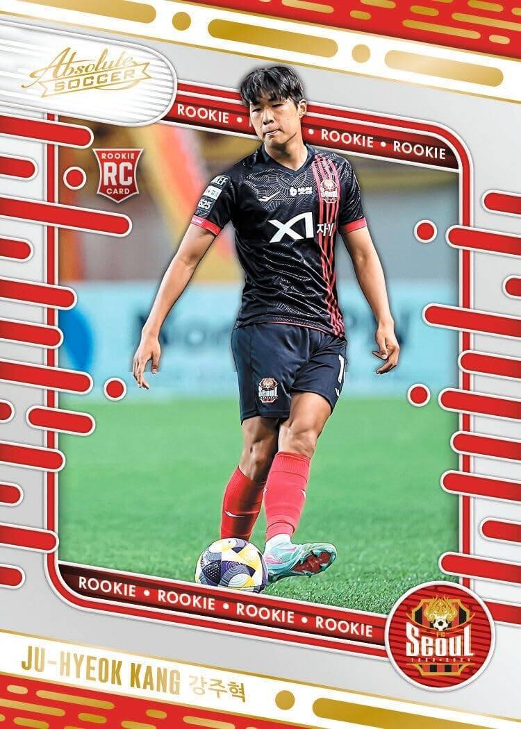 Absolute Soccer Rookie RC Card  
Ju-Hyeok Kang  
Seoul  
DCEA 625 XI  
ROOKIE
