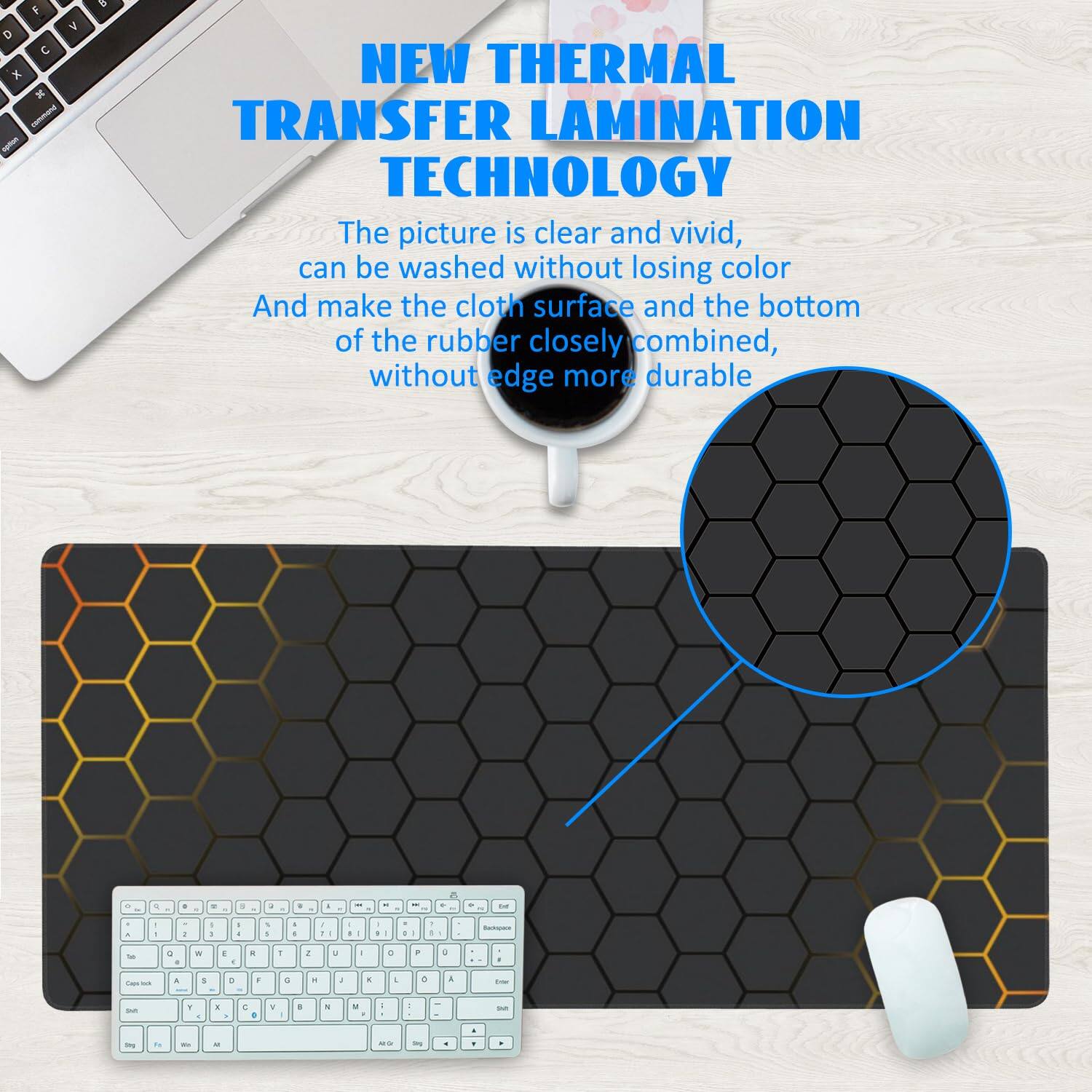 NEW THERMAL TRANSFER LAMINATION TECHNOLOGY

The picture is clear and vivid, can be washed without losing color. And make the cloth surface and the bottom of the rubber closely combined, without edge more durable.