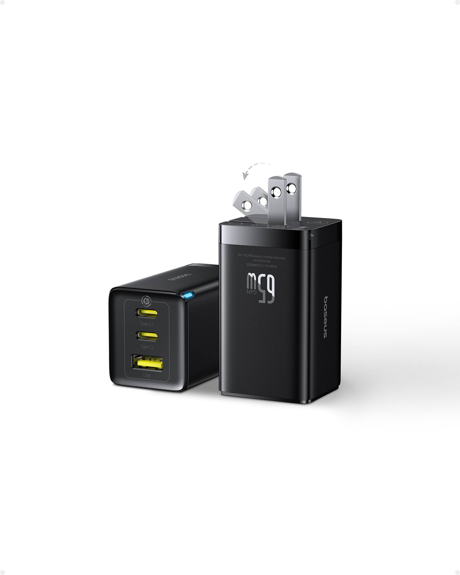 Type-C1  
Type-C2  
USB  

MAD - 65W GaN baseus  

bosus  
NE9