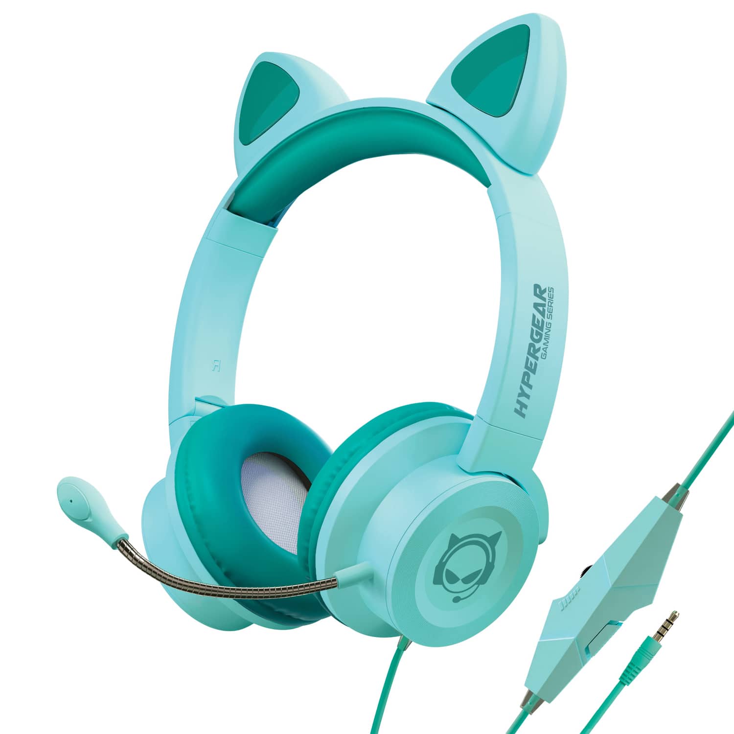 HyperGear - Kombat Kitty Gaming Headset for Kids - Blue