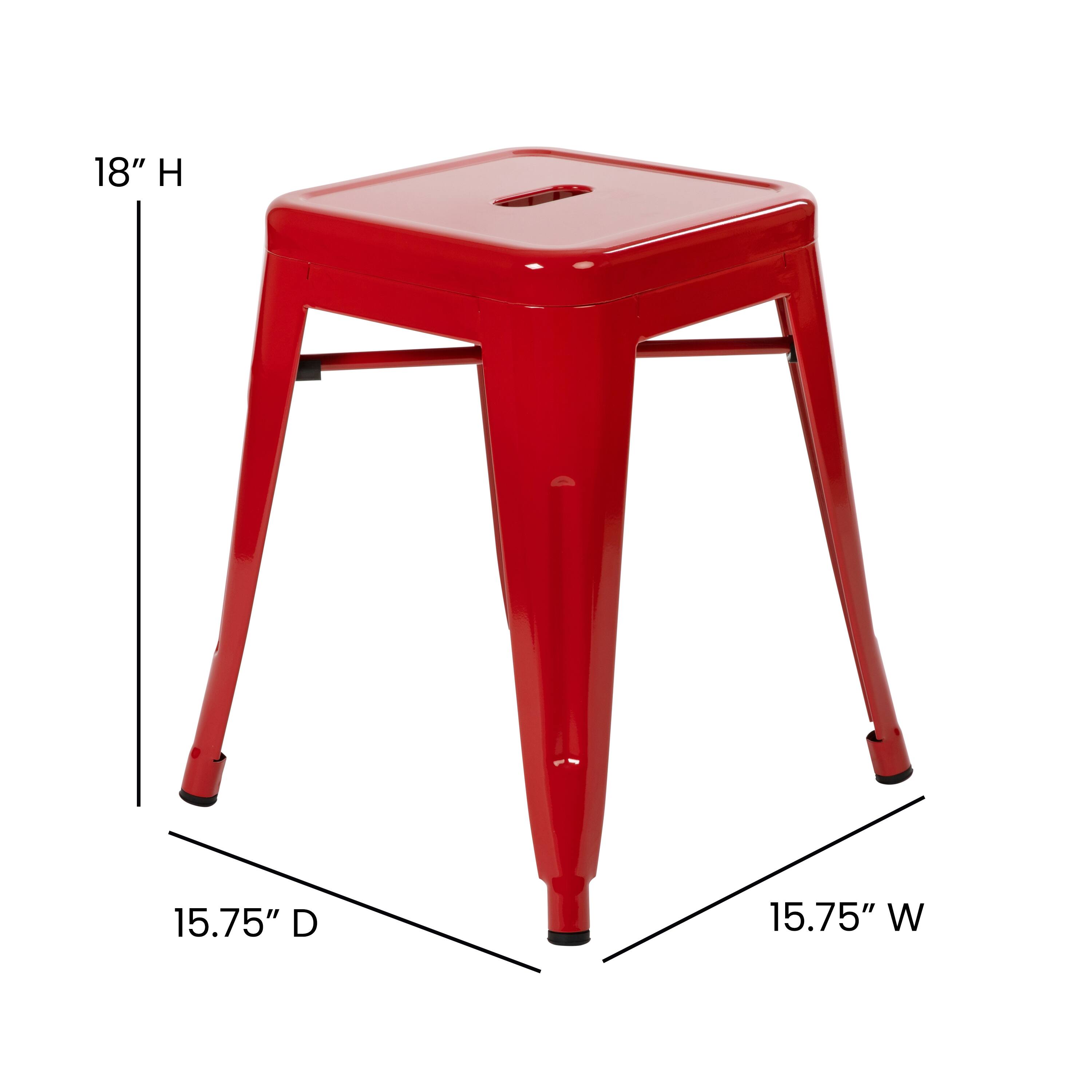 18" H  
15.75" D  
15.75" W