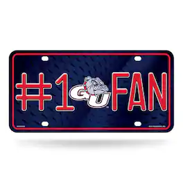 Rico Industries - Gonzaga Bulldogs #1 Fan Metal License Plate Auto Tag - Multi