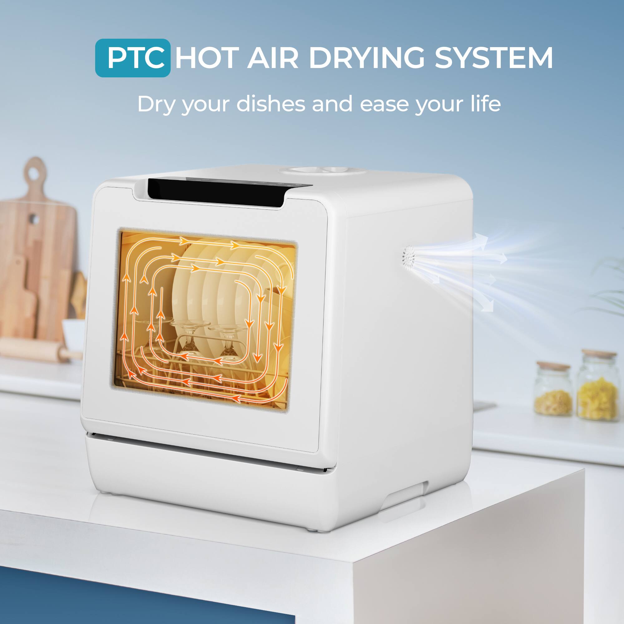 PTC HOT AIR DRYING SYSTEM  
Dry your dishes and ease your life