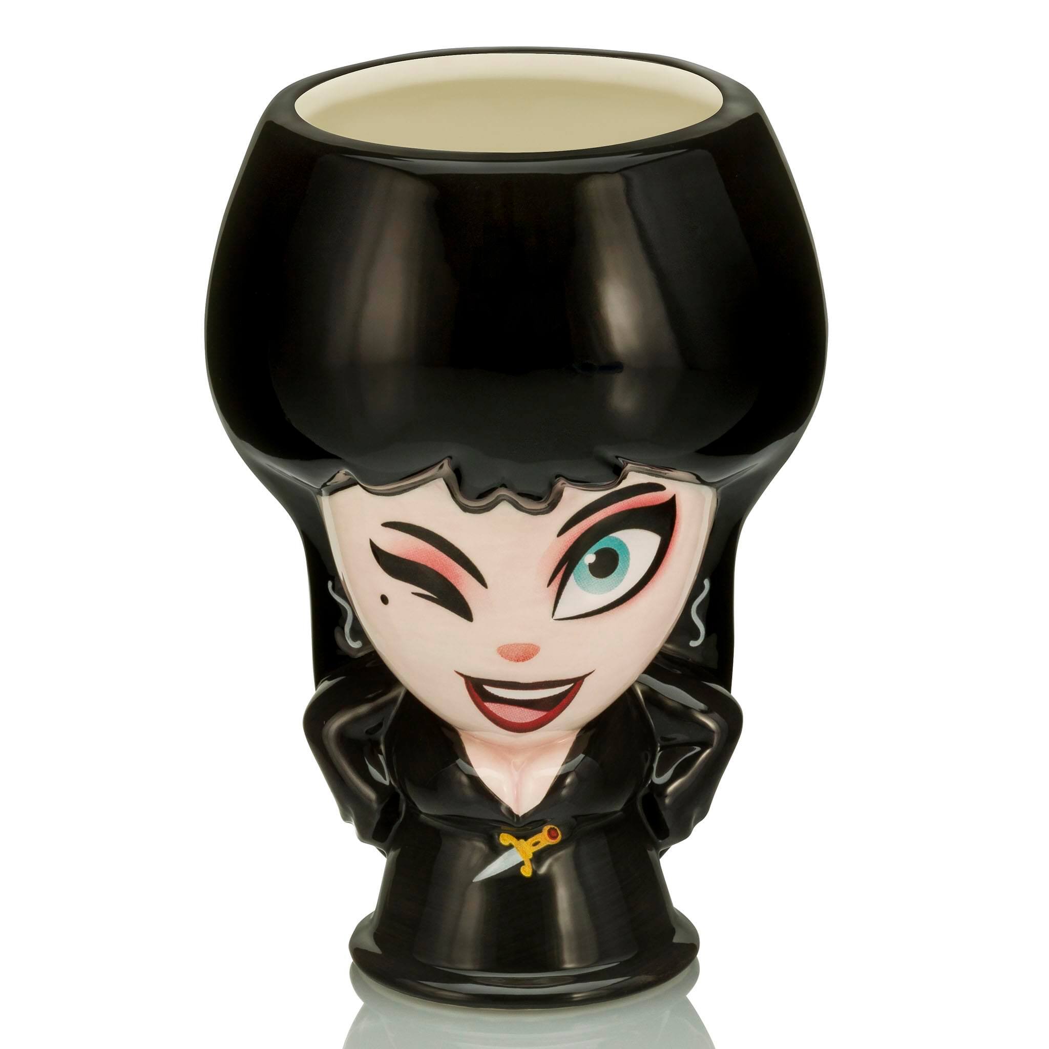 Front. Beeline Creative - Cupful of Cute Mistress of the Dark Elvira Ceramic Mug | Holds 18 Ounces - Black.