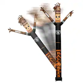 Sporticulture - Las Vegas Raiders Halloween Scarecrow Inflatable Crazy Sports Fan - Black