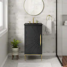 Awaken Bathroom Vanity Basin Included by Modway - Black Black