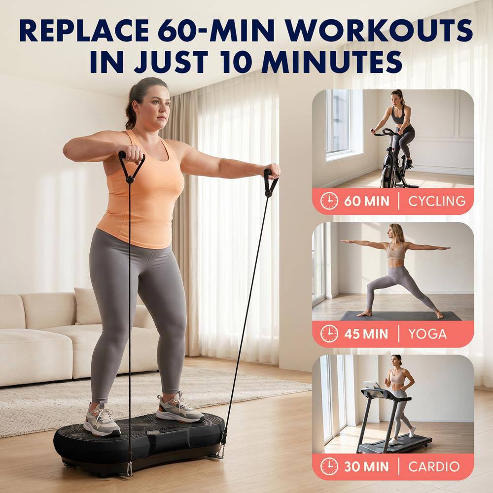 REPLACE 60-MIN WORKOUTS IN JUST 10 MINUTES

60 MIN | CYCLING

45 MIN | YOGA

30 MIN | CARDIO
