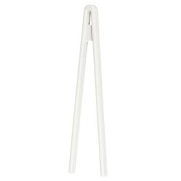 Unique Bargains - 1pc 8.7" Silicone Toast Tongs, Heat-Resistant Kitchen Utensil for Toaster, Salad, BBQ & Bacon - White