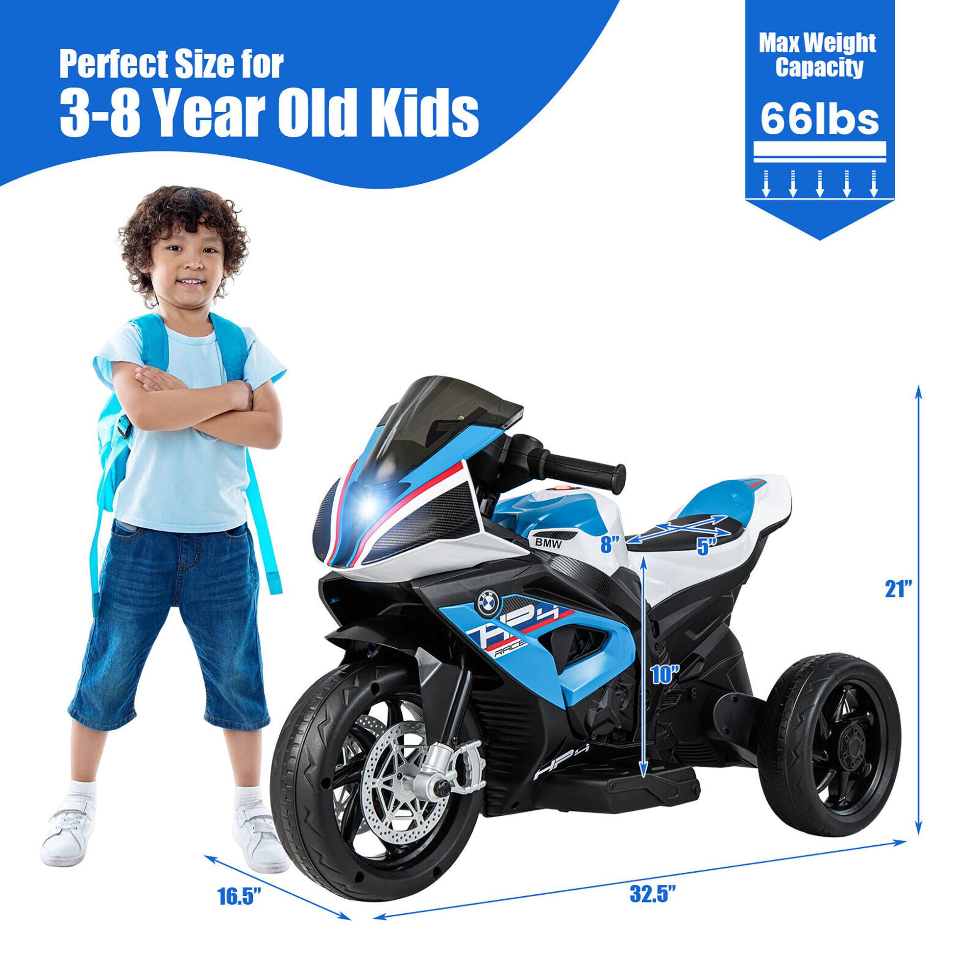 Perfect Size for 3-8 Year Old Kids

Max Weight Capacity 66lbs

BMW

8" 5" 10" 21" H 16.5" 32.5"