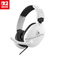 Turtle Beach - Recon 70 Wired Over-Ear Gaming Headset for Nintendo Switch, Nintendo Switch 2 - White - Front_Zoom
