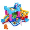 Front. Costway - Costway Inflatable Bounce House with Slides Jumping Area Ball Pit Climbing Wall 750W Blower - Multi-color.