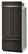 Left. KitchenAid - 20.8 Cu. Ft. Built-In French Door Bottom Mount Refrigerator - Black Ore.