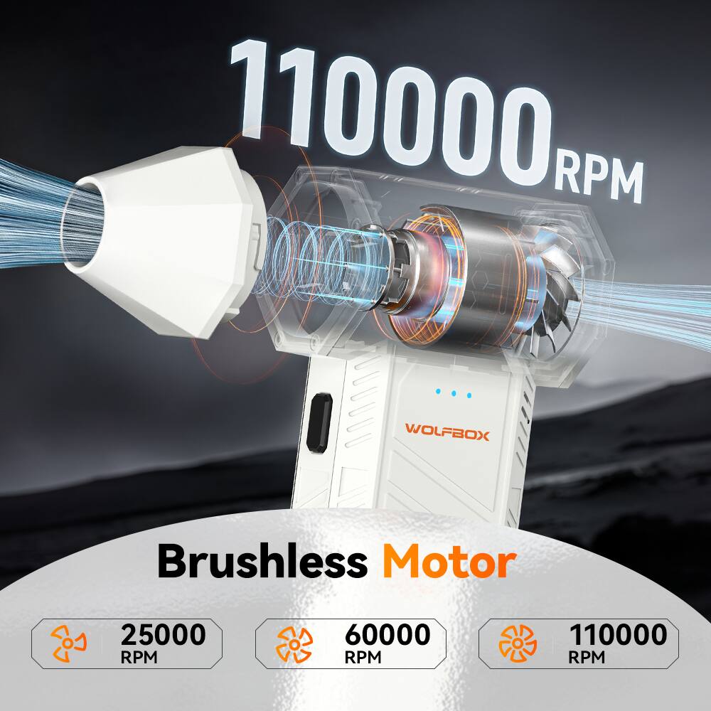 110000 RPM

... WOLFBOX

Brushless Motor

25000 RPM

60000 RPM

110000 RPM
