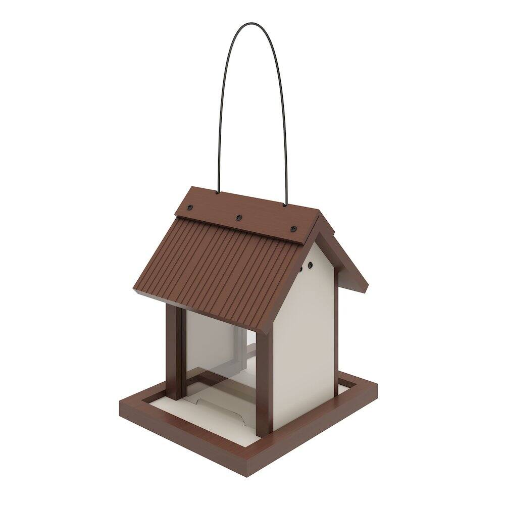 Alt View 1. New Age Pet - ECOFLEX Feathered Friends Beak Bistro Bird Feeder - RHBAF41-09.