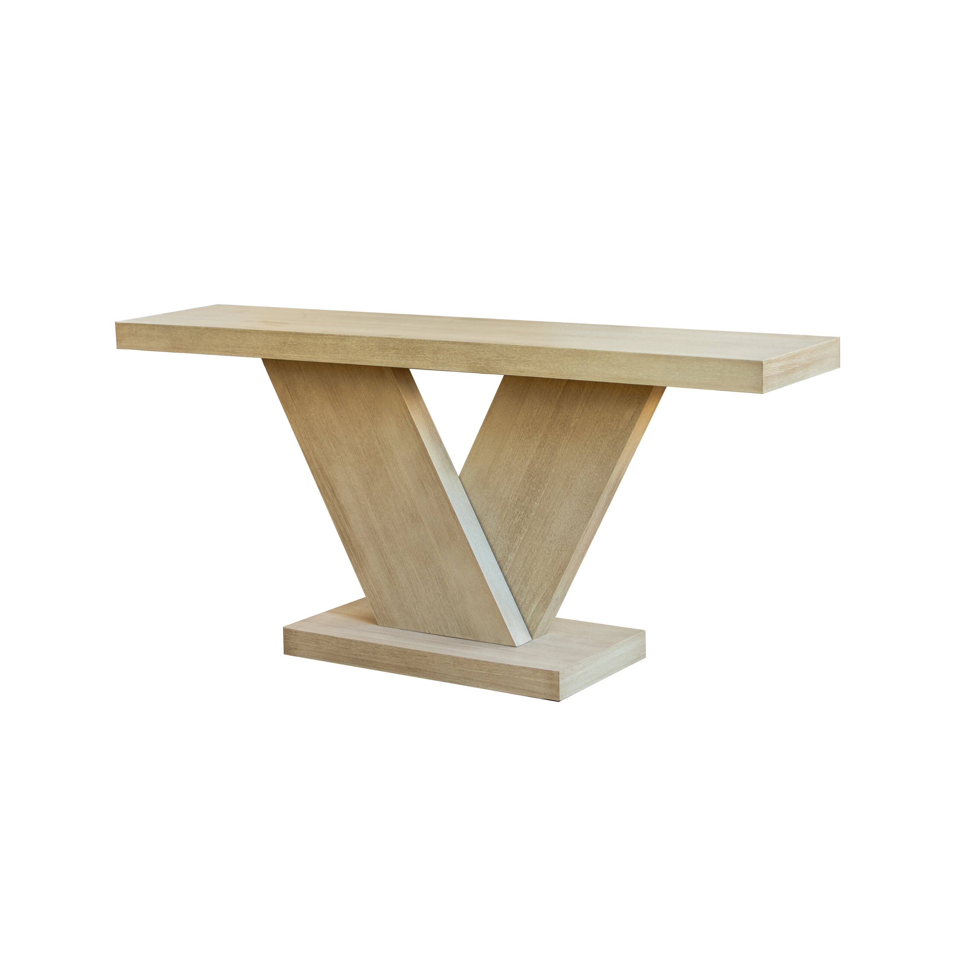 Alt View 6. Loheer - Loheer Console Table, X Leg Hallway Table for Entryway, Mid Century Narrow Sofa Table, Oak Wash, 66 Inch - Imitative Oak.