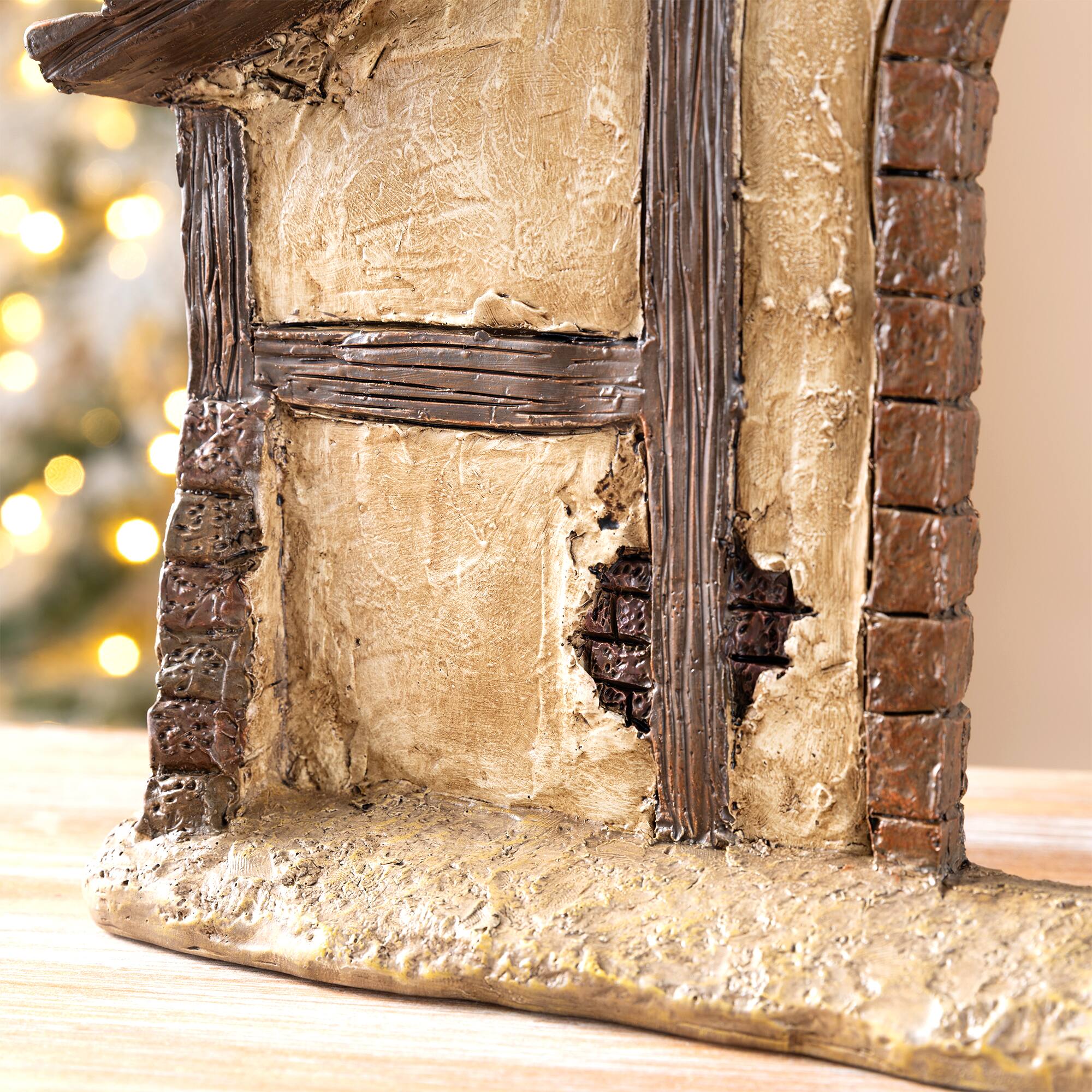 Alt View 5. Glitzhome - 11.5"H Resin Nativity Scene Stable Creche - Multi-Colored.
