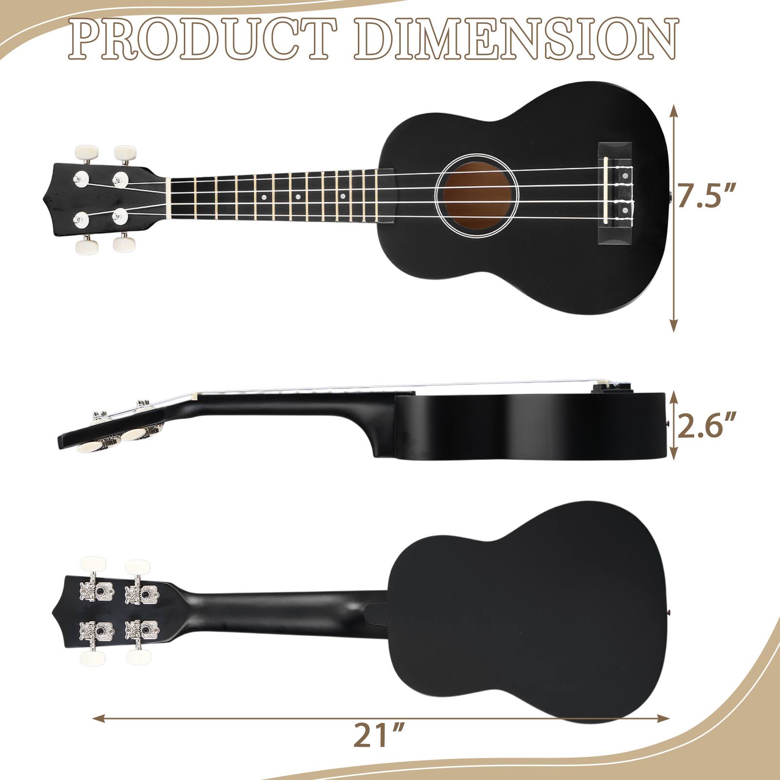 PRODUCT DIMENSION

L: 21"
T: 7.5"
NG: 2.6"
