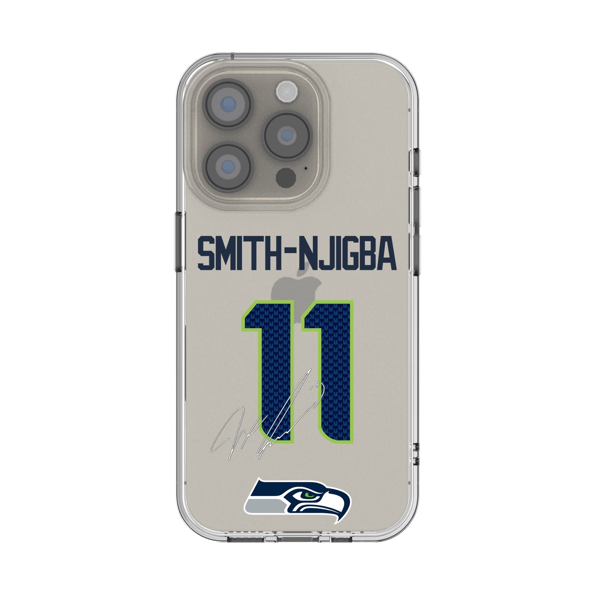 Keyscaper - Jaxon Smith-Njigba Seattle Seahawks iPhone Clear Case - 14 Pro Max - Multicolor