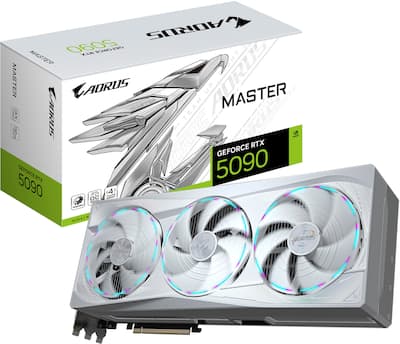 GIGABYTE NVIDIA GeForce RTX 5090 AORUS MASTER ICE 32G GDDR7 PCI GIGABYTE NVIDIA GeForce RTX 5090 AORUS MASTER ICE 32G GDDR7 PCI