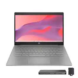 HP - Chromebook 14" HD Laptop,Intel Celeron N4500,4GB LPDDR4,64GB eMMC,UHD Graphics,Chrome OS - Gray