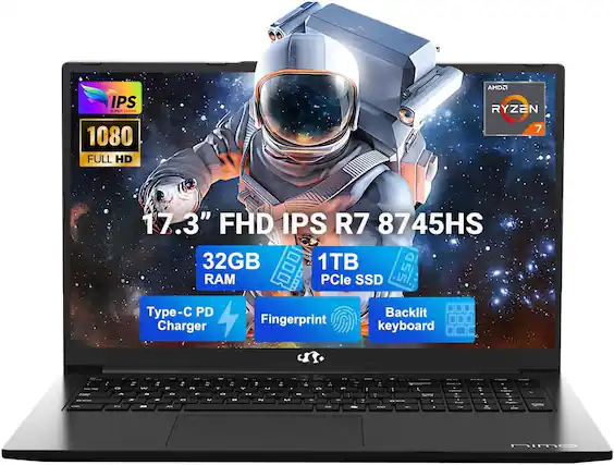 IPS SUPER CLEAR 1080 FULL HD
17.3" FHD IPS R7 8745HS
32GB RAM
1TB PCIe SSD
Type-C PD Charger
Fingerprint
Backlit Keyboard