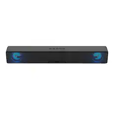 Front. Supersonic - 17.6-Inch Portable 10W Bluetooth Soundbar - Black.