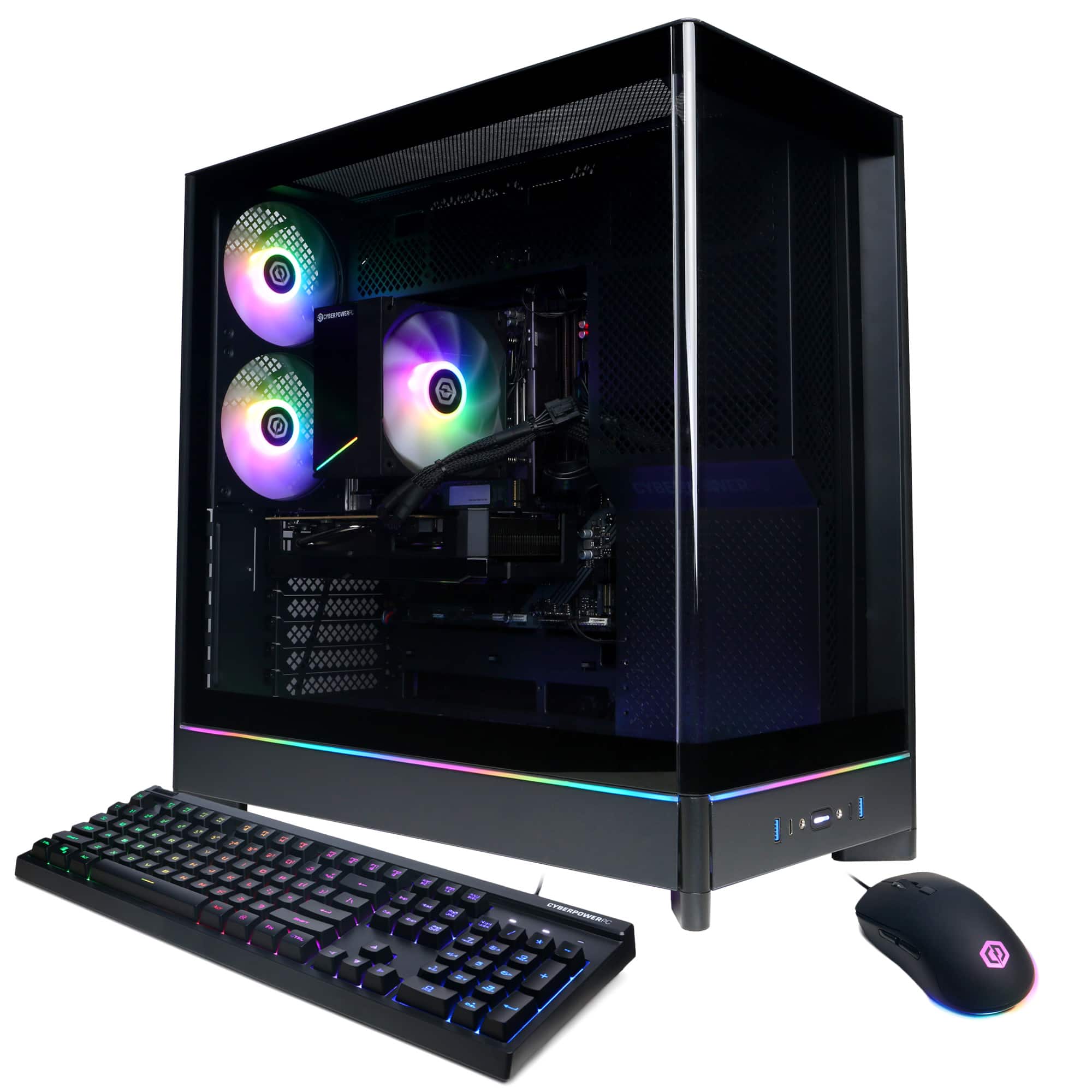 CyberPowerPC - Gaming Desktop - Intel Core i9-14900F - NVIDIA GeForce RTX 5070 12GB - 32GB DDR5 - 1TB PCIe 4.0 SSD - Black