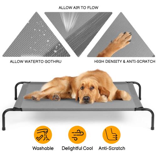 ALLOW AIR TO FLOW  
ALLOW WATER TO GO THROUGH  
HIGH DENSITY & ANTI-SCRATCH  

Washable  
Delightful Cool  
Anti-Scratch