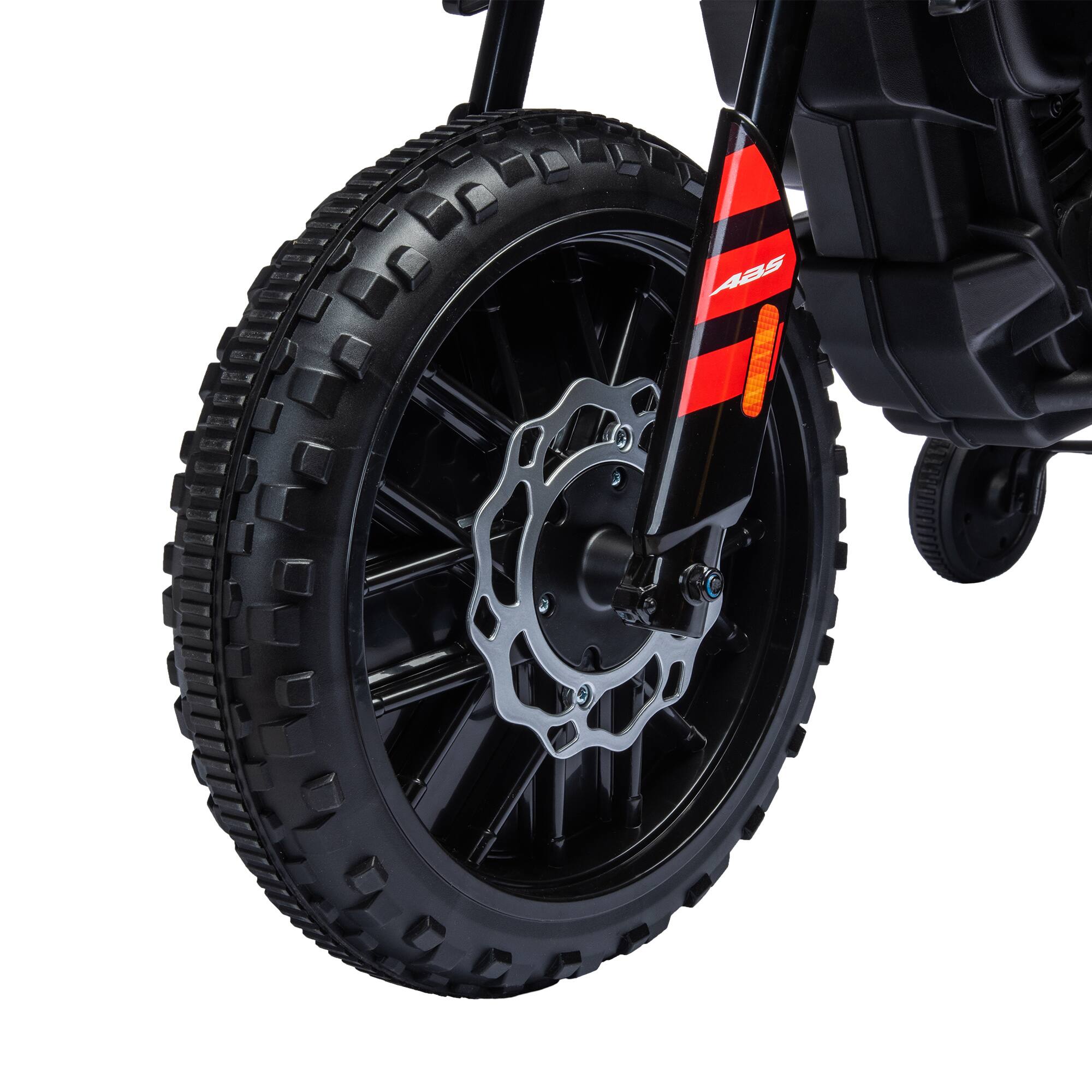 Alt View 5. Qaba - 12V Kids Motorcycle, Aprilia Licenced Electric Motorcycle for Kids with Training Wheels, Spring Suspension, LED Light.