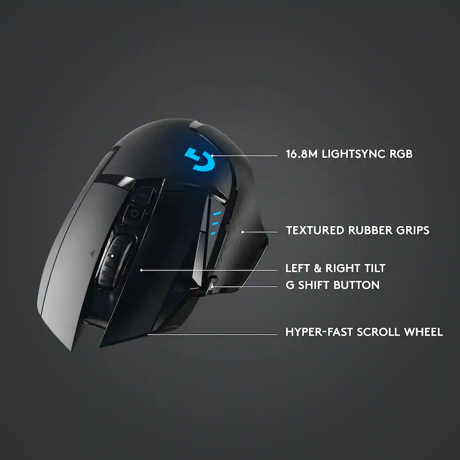 Logitech G502 Lightspeed Wireless Optical Gaming Mouse with RGB ...