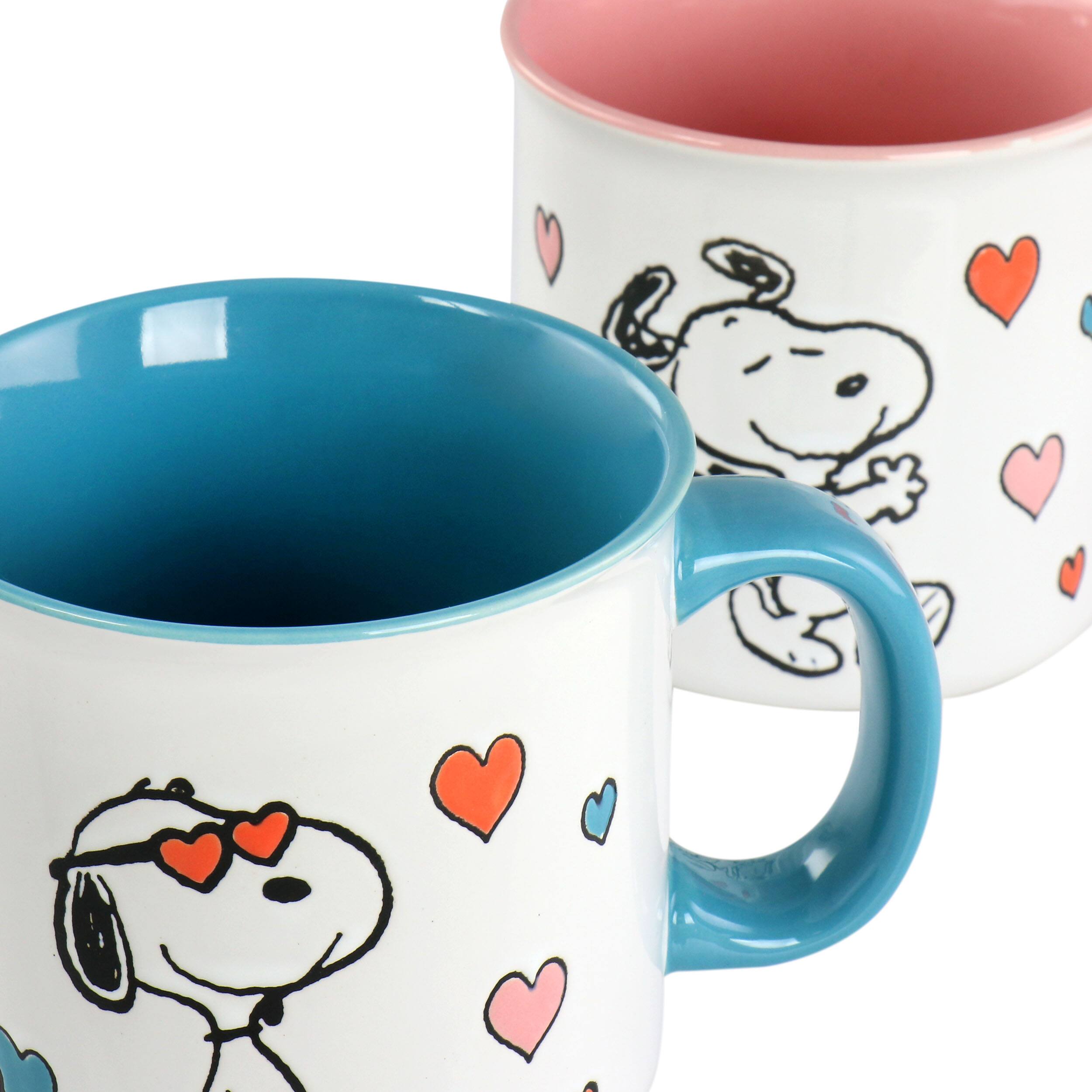 Alt View 4. Peanuts - Peanuts Mothers Love 4 Piece 21 Ounce Camper Mug Set in Assorted Designs - Assorted.