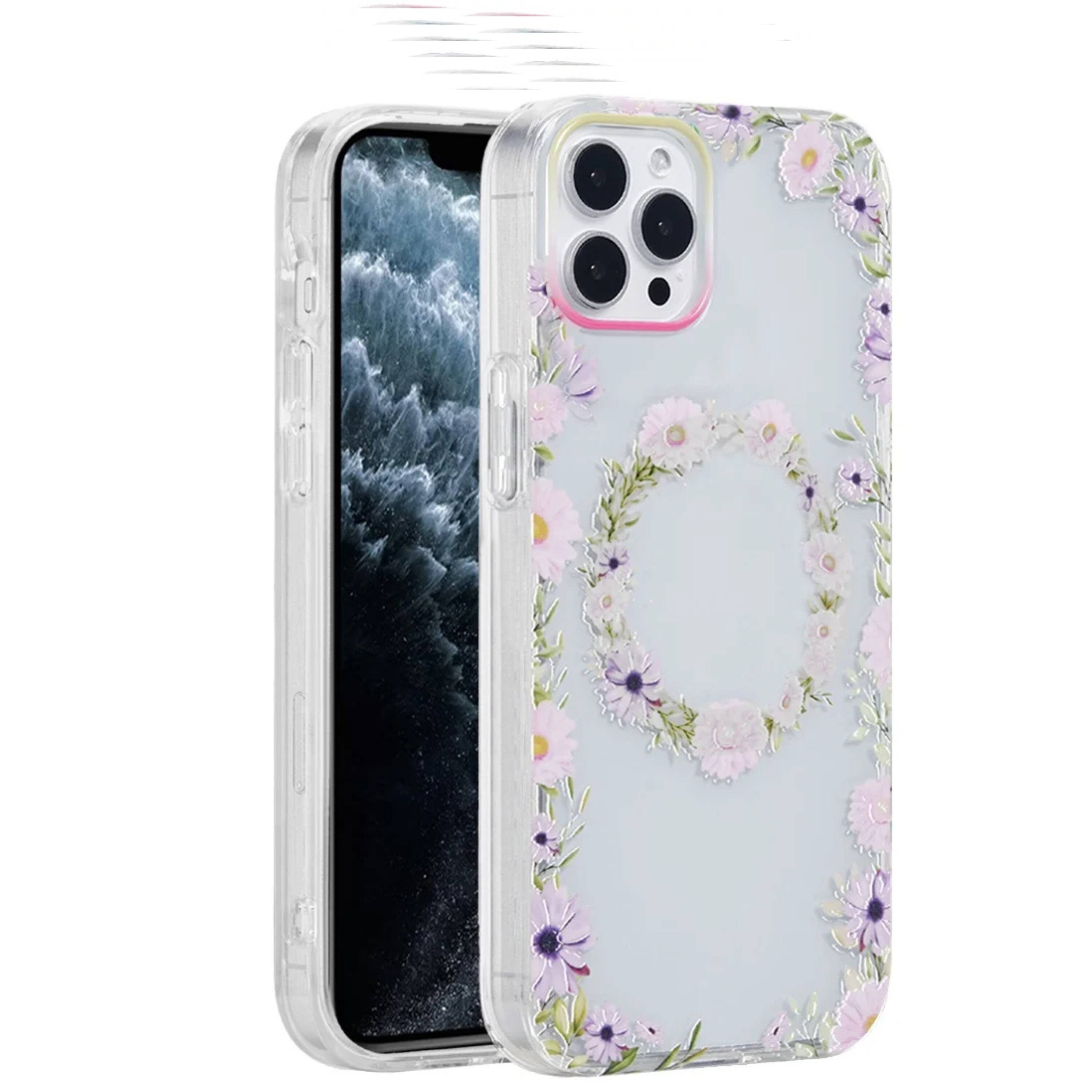 Kitcheniva Dual Layer TPU Design Protective Case With Tempered Glass ...