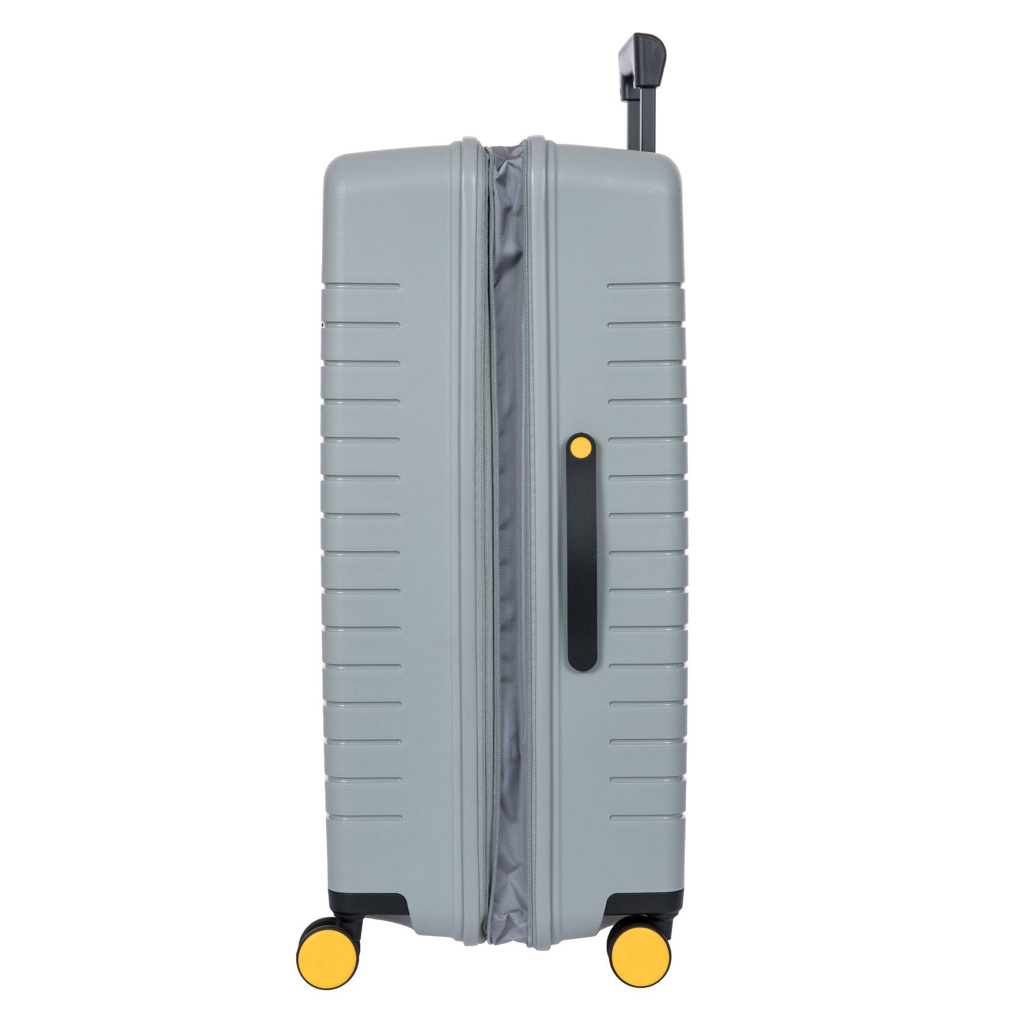 Back. Bric's - Ulisse Expandable 30" Checked Spinner Luggage - Gray.