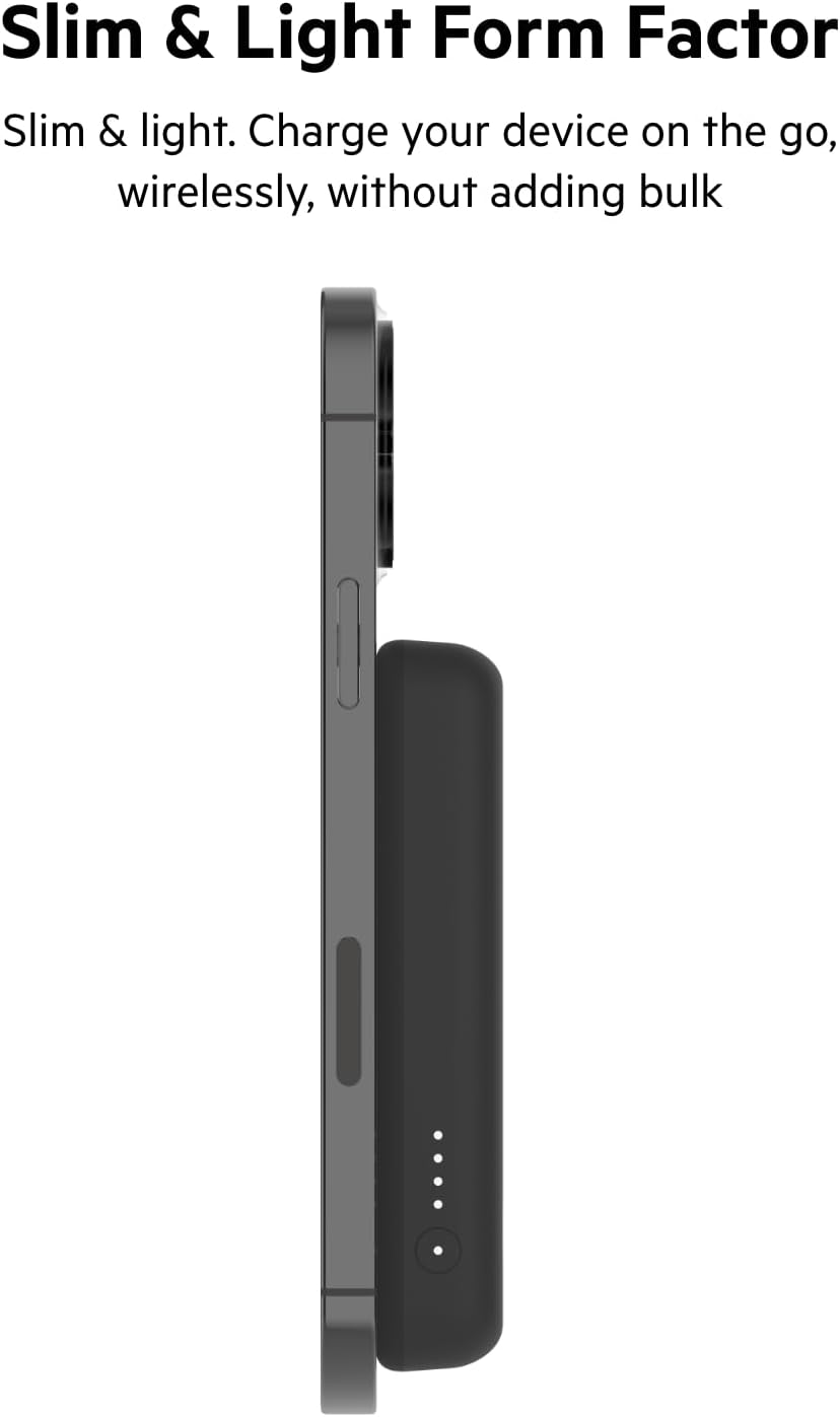 Slim & Light Form Factor

Slim & light. Charge your device on the go, wirelessly, without adding bulk