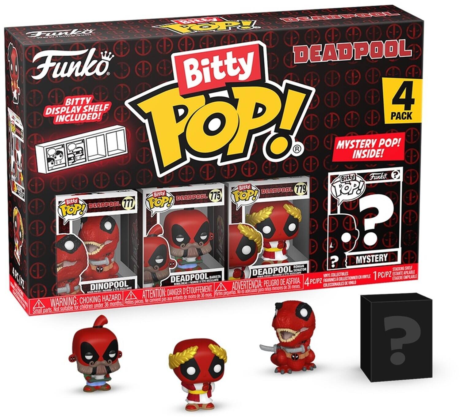 Funko, Bitty Pop!, DEADPOOL, 4 PACK, BITTY DISPLAY SHELF INCLUDED!, MYSTERY POP! INSIDE!, 779, 775, 777, DINOPOOL, 1 PC/PZ, COLLECTIBLES, CHOKING HAZARD, WARNING: Not suitable for children under 36 months, ATTENTION: Danger de fouflement, ADVERTENCIA: Peligro de asfixia, PELIGRO DE ASFIA, SMALL PARTS, Petits pièces, Petites pièces, Petites parties, Petites parties, Petites parties, Petites parties, Petites parties, Petites parties, Petites parties, Petites parties, Petites parties, Petites parties, Petites parties, Petites parties, Petites parties, Petites parties, Petites parties, Petites parties, Petites parties, Petites parties, Petites parties, Petites parties, Petites parties, Petites parties, Petites parties, Petites parties, Petites parties, Petites parties, Petites parties, Petites parties, Petites parties, Petites parties, Petites parties, Petites parties, Petites parties, Petites parties, Petites parties, Petites parties, Petites parties, Petites parties, Petites parties, Petites parties, Petites parties, Petites parties, Petites parties, Petites parties, Petites parties, Petites parties, Petites parties, Petites parties, Petites parties, Petites parties, Petites parties, Petites parties, Petites parties, Petites parties, Petites parties, Petites parties, Petites parties, Petites parties, Petites parties, Petites parties, Petites parties, Petites parties, Petites parties, Petites parties, Petites parties, Petites parties, Petites parties, Petites parties, Petites parties, Petites parties, Petites parties, Petites parties, Petites parties,
