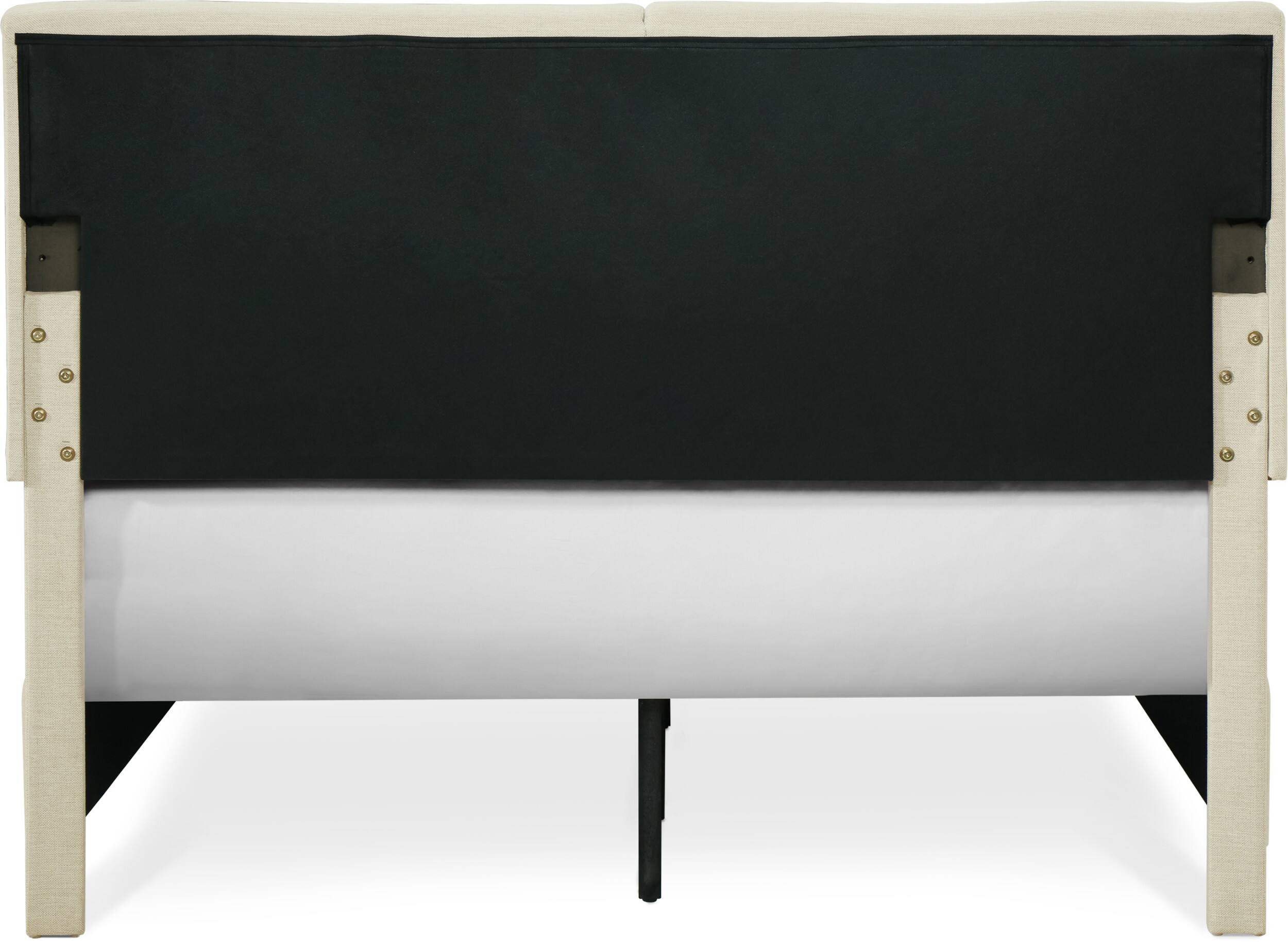 Alt View 17. Finch - Maxwell Storage Bed with Adjustable Height Headboard Queen - Beige.