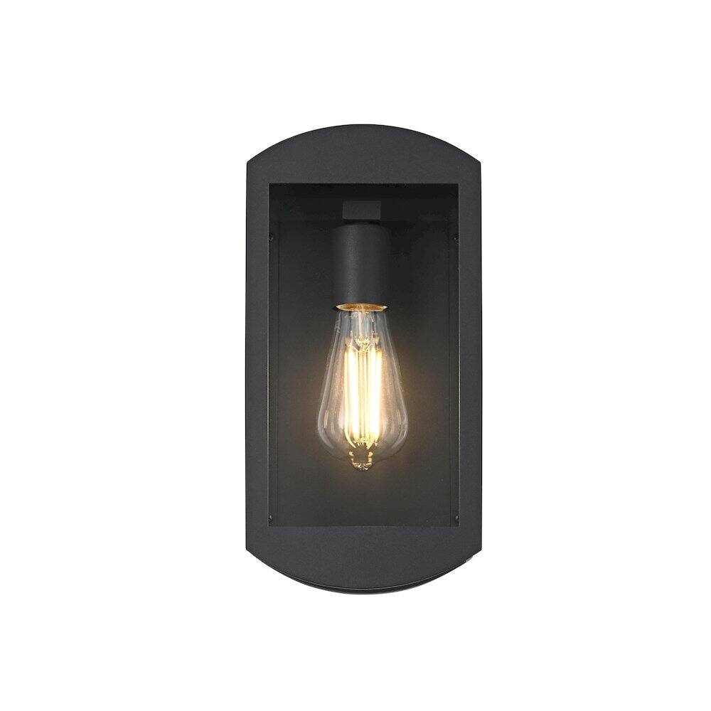 Back. Elegant Lighting - Miles 6 Inch Outdoor Wall Sconce In Black - Black.