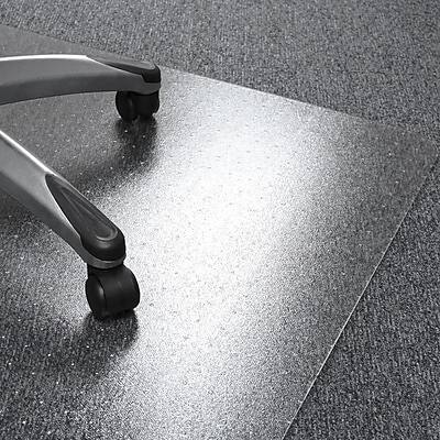 Alt View 3. Floortex - Floortex Ultimat Cleartex Carpet Chair Mat, 35" x 47", Designed for Medium-Pile Carpet, Clear Polycarbonate (118927ER) - Clear.