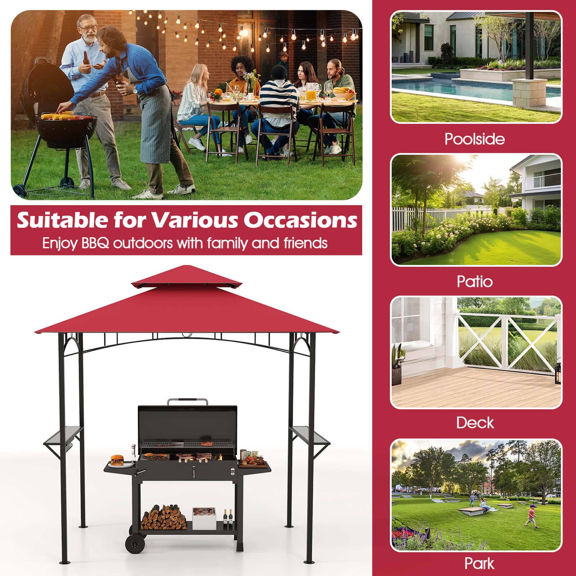 Suitable for Various Occasions, Enjoy BBQ outdoors with family and friends, Poolside, Patio, Deck, Park