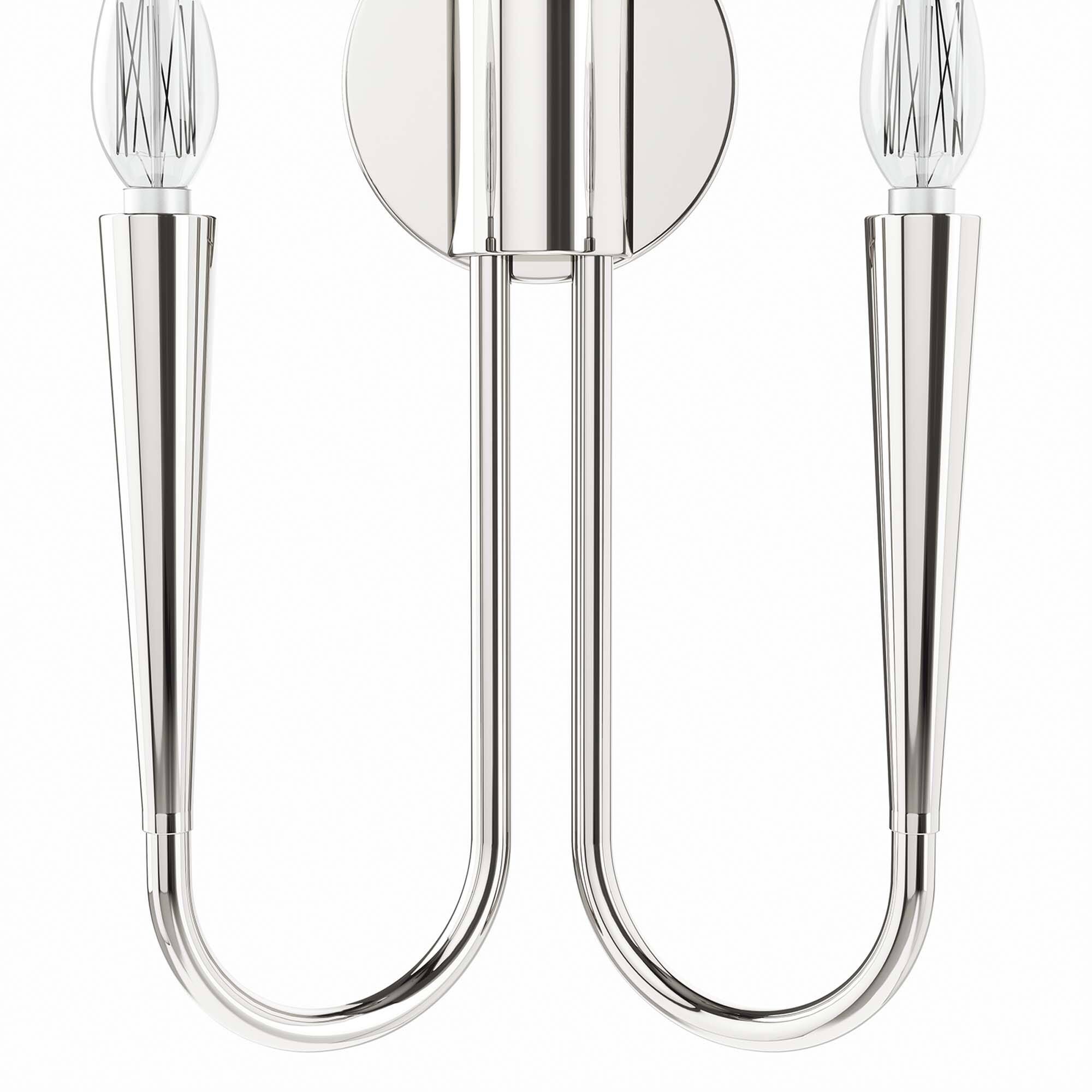 Alt View 5. Modway - Penrose 2-Light Wall Sconce by Modway - Polished Nickel.