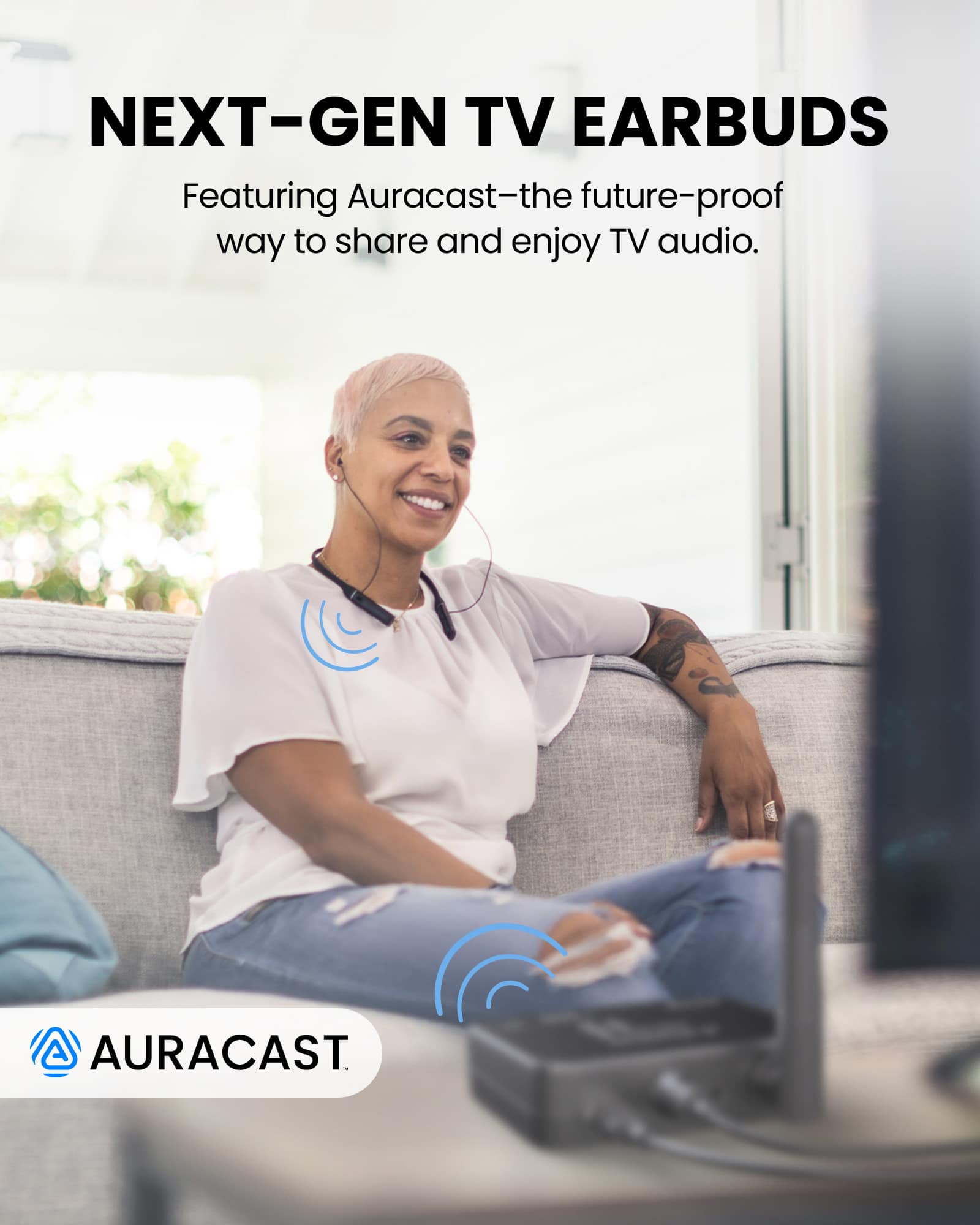 Avantree Aura Loop Wireless TV Earbuds - Thumbnail 5