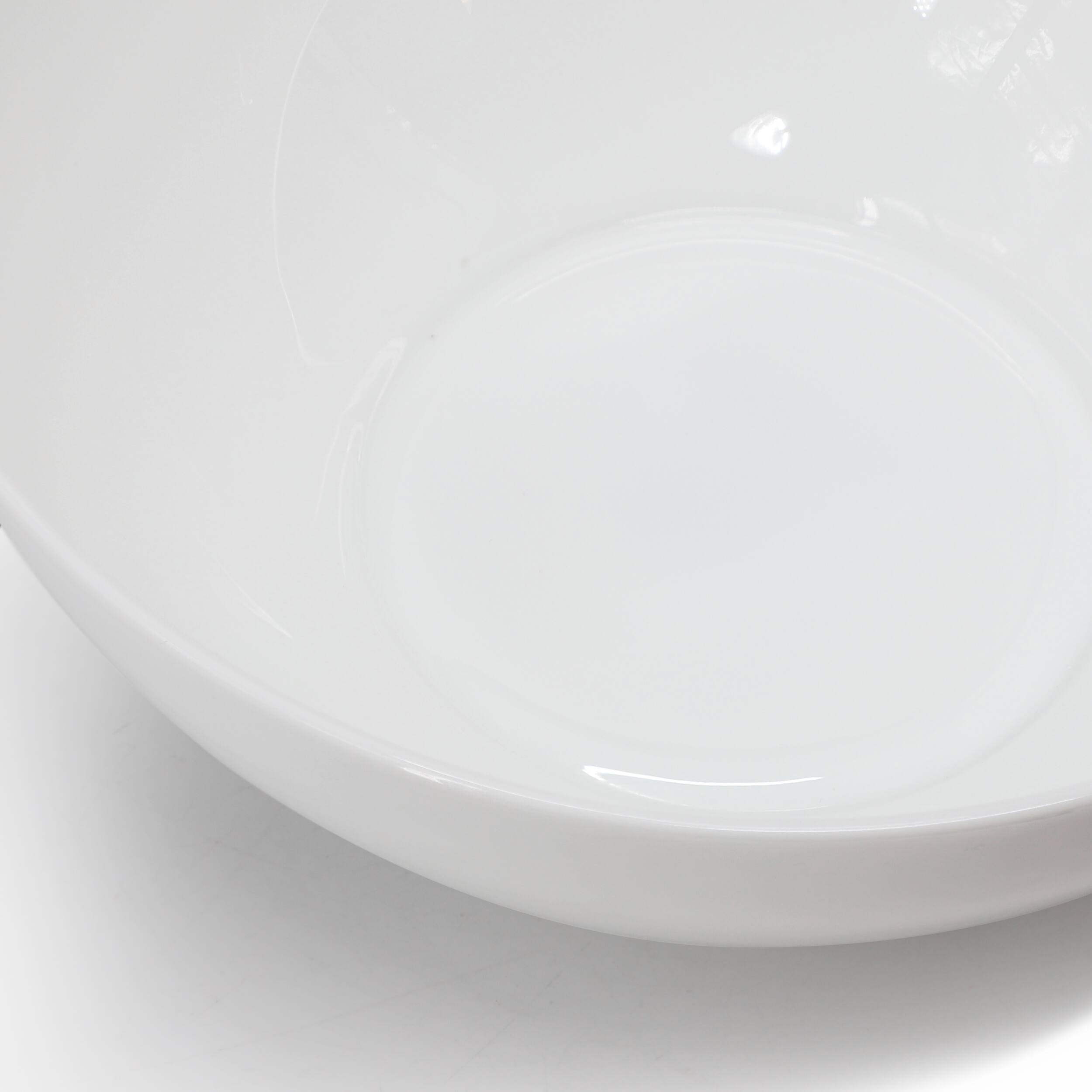 Alt View 2. Gibson - Ultra By Gibson Olstead 8 Piece 6.8 Inch Round Break Resistant Tempered Opal Glass Bowl Set in White - White.