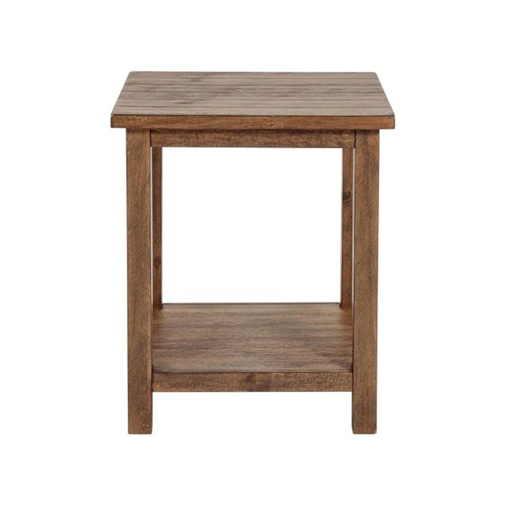 Alt View 4. Coaster Co. of America - Payne 2-piece Coffee and End Table Set Distressed Brown - Brown.