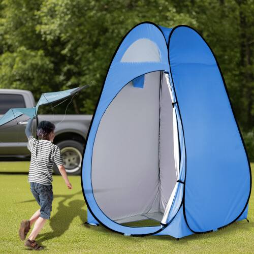 Alt View 8. Winado - 6 FT Camping Pop Up Tent Instant Portable Shower Dressing Fitting Tent Privacy Toilet, Changing Room for Outdoor Camping - Blue.