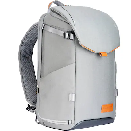 Front. Vanguard - Vanguard VEO City B46 21L Camera Backpack with Pouch - Gray.