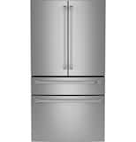 Café - 36 in. Wide 23.2 Cu. Ft. 4-Door French Door Counter-Depth Smart Refrigerator with Dual Dispense AutoFill Pitcher - Stainless Steel