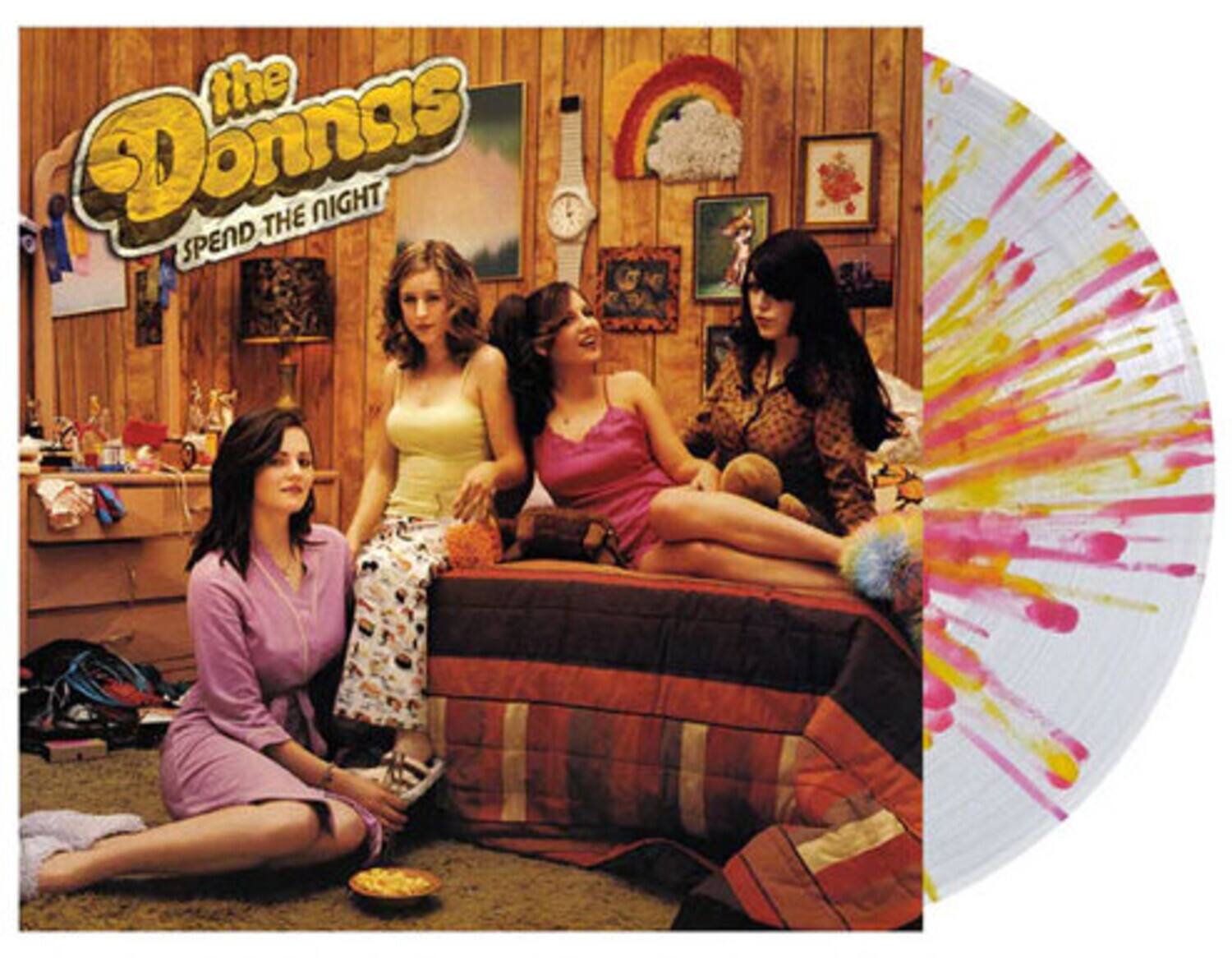 The Donnas - Spend the Night (CLEAR WITH CANARY & PINK SPLATTER VINYL)   - VINYL LP price history on PriceWatchPro