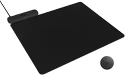 Logitech - POWERPLAY 2 Gaming Mouse Pad with Wireless Charging - Black - Front_Zoom