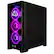 Back. CLX - CLX SET Gaming Desktop - AMD Ryzen 7 7800X3D - 32GB DDR5 5600 Memory - GeForce RTX 5070 - 2TB NVMe M.2 SSD - Black.